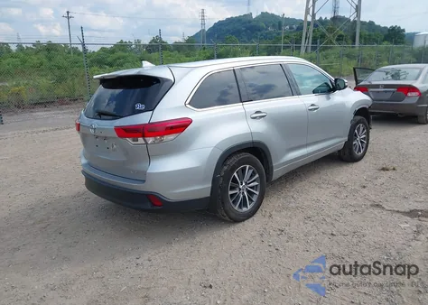 2017 Toyota Highlander Xle z USA, uszkodzony, nr VIN 5TDJZRFH9HS436785